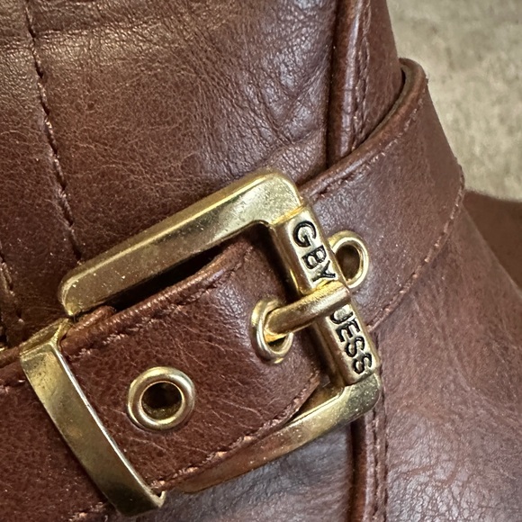 G By Guess Harson Women Riding Boots , Dark Brown - Picture 5 of 9